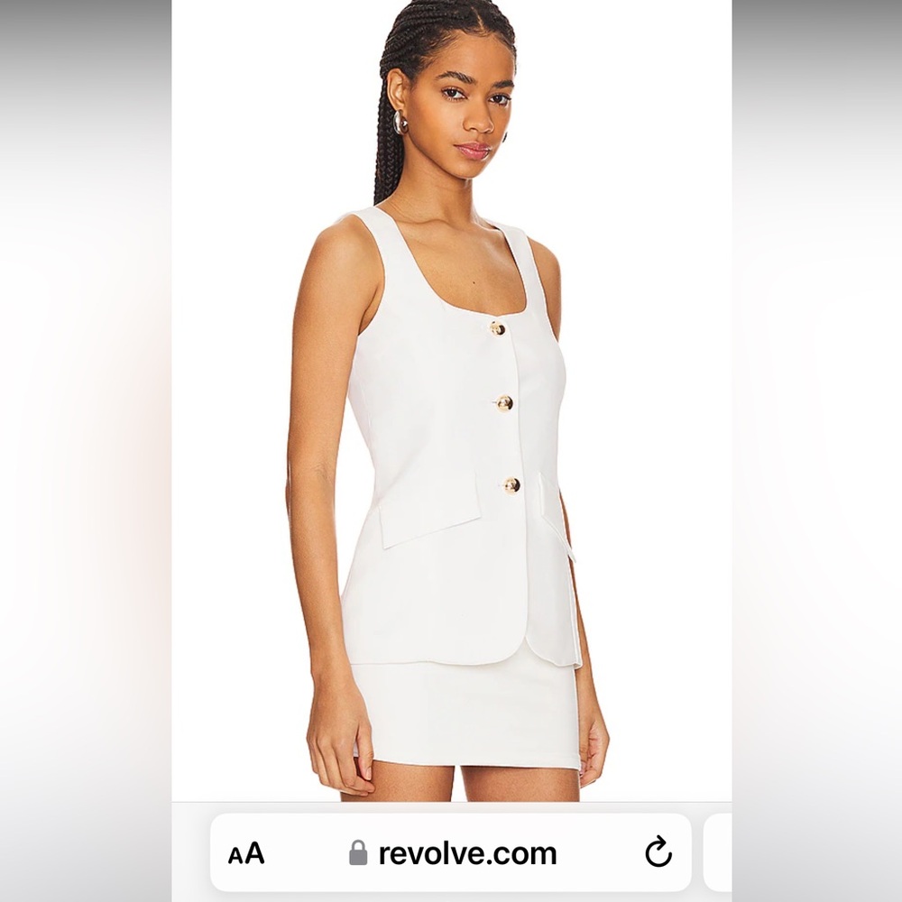 Amanda Uprichard ivory top NWT